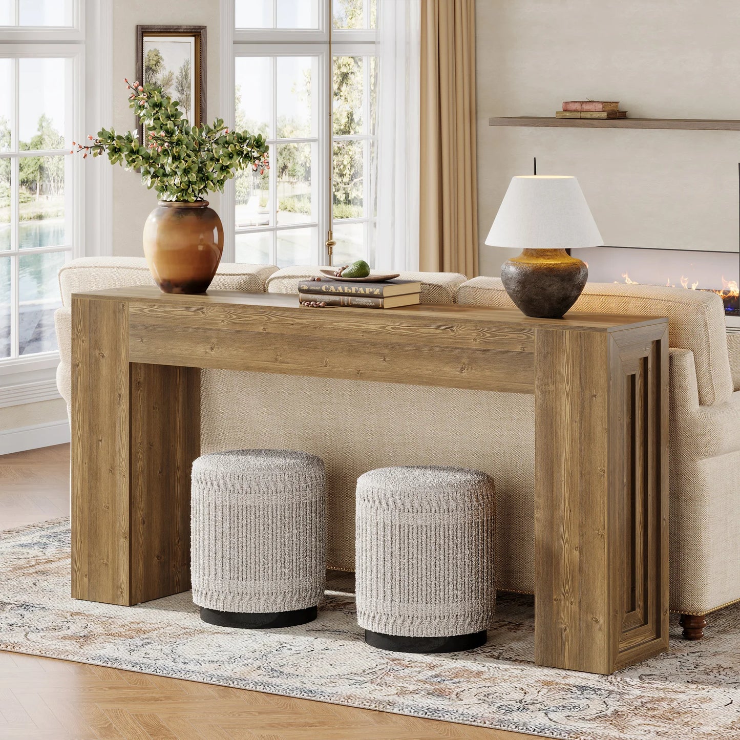 Farmhouse Narrow Sofa Table