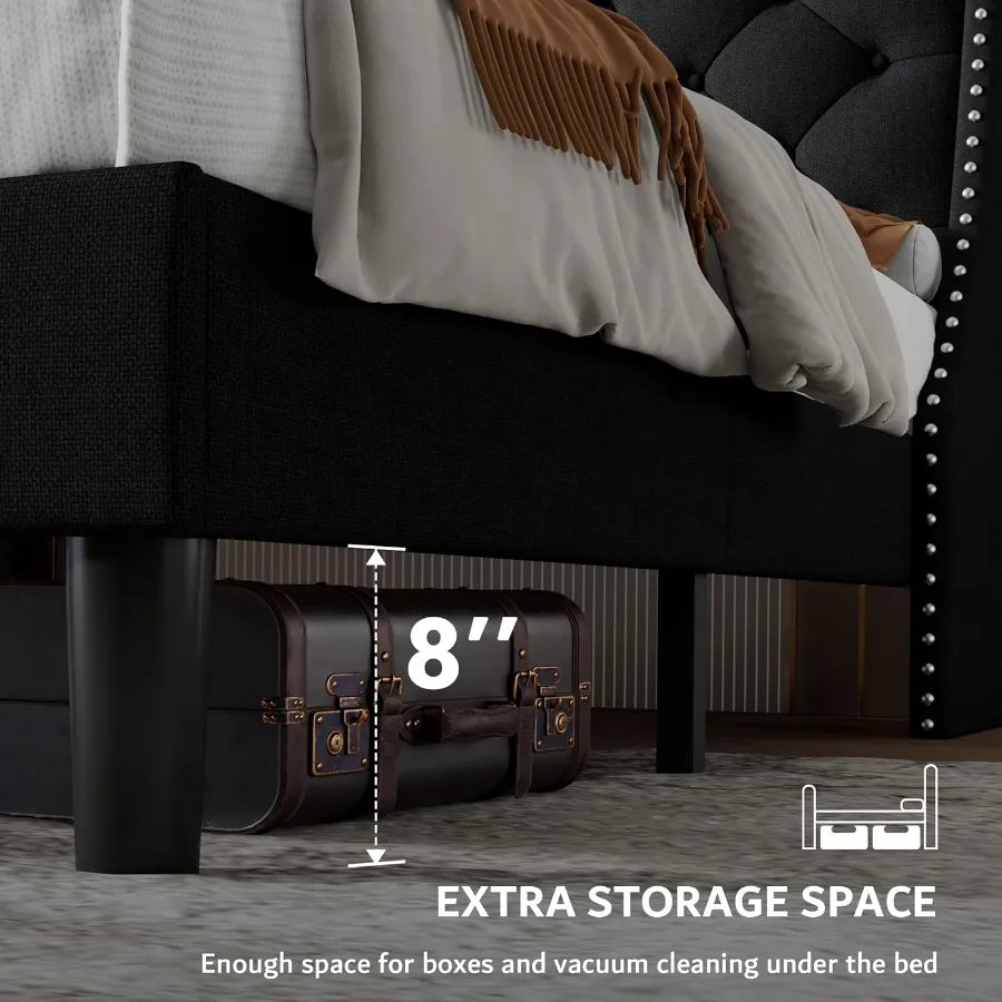 Upholstered Platform Bed Frame