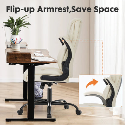 Leather Ergonomic Office Chair