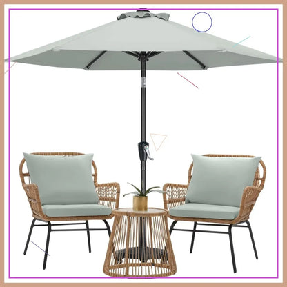 Light Gray Patio Umbrella