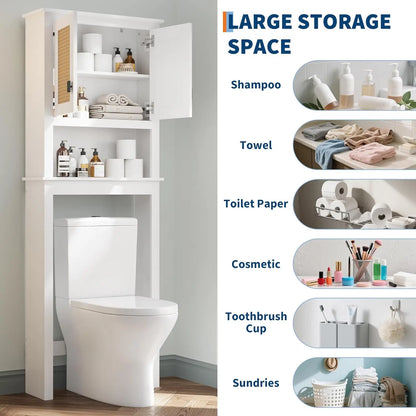 Farmhouse White Storage Cabinet