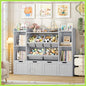 Kids Bookshelf Playroom Storage Cabinet