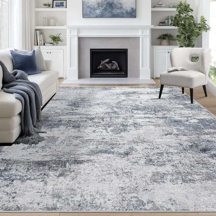 8x10 Area Rugs for Living Room Rug Washable Abstract Large Rug for Dining Room Bedroom Carpet Non Slip 8 by 10 Indoor Modern Nu