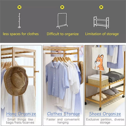 Bamboo Garment Rack