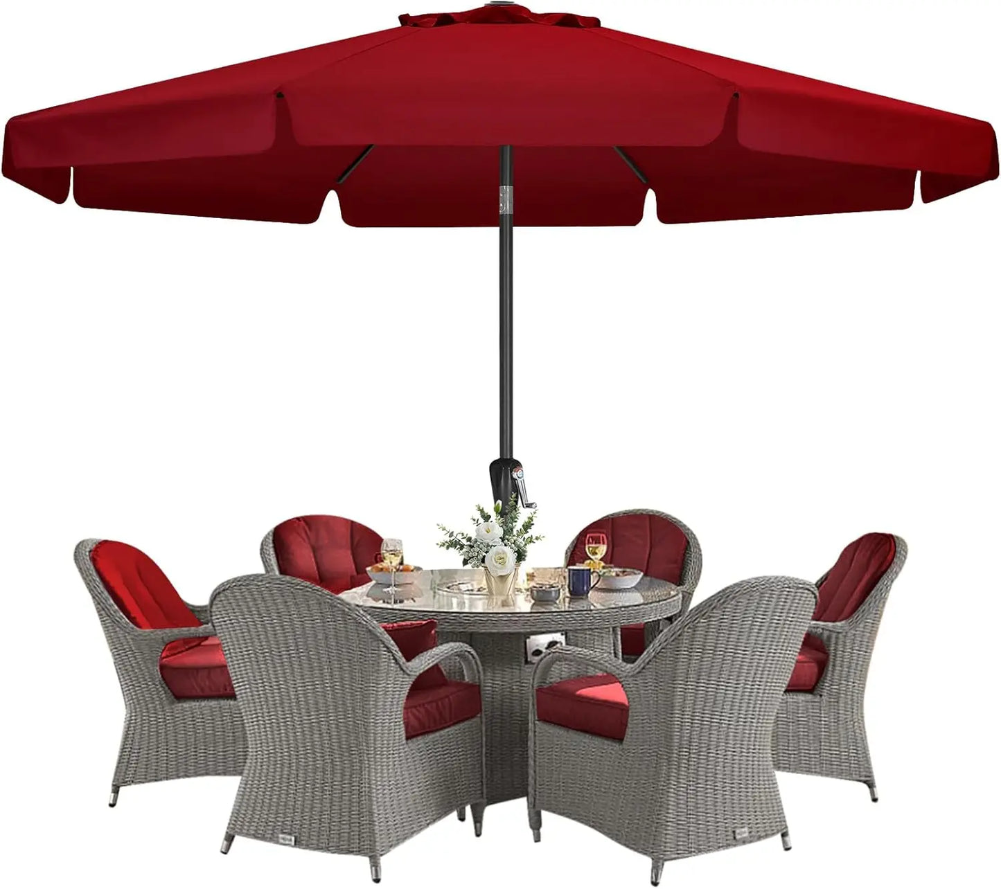 Burgundy Patio Umbrella