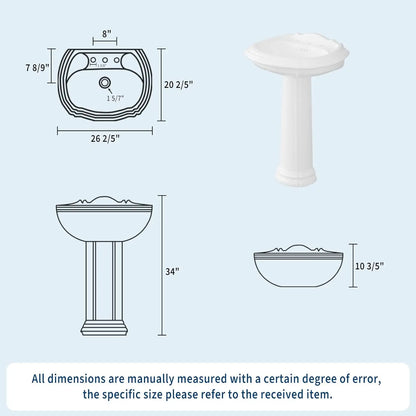 Ceramic Pedestal Sink