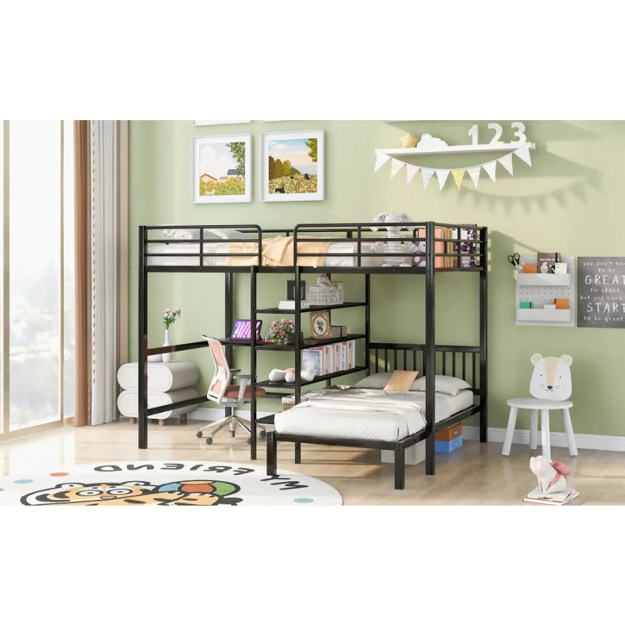 Full Over Twin Metal Bunk Bed