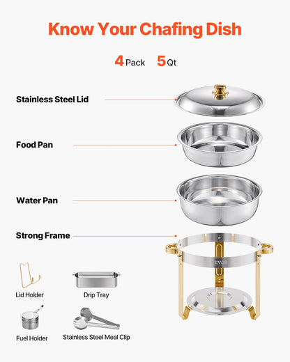 Round Catering Warmer Server