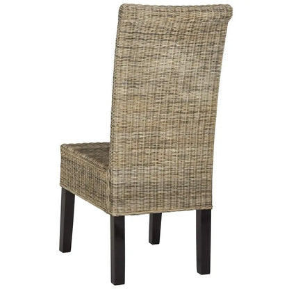 Grey Wicker Dining Chairs