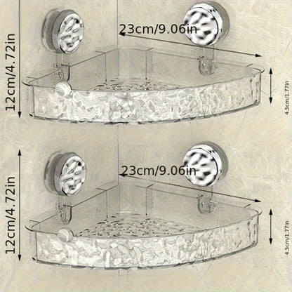 2-Pack Corrugated Suction Cup Storage Rack