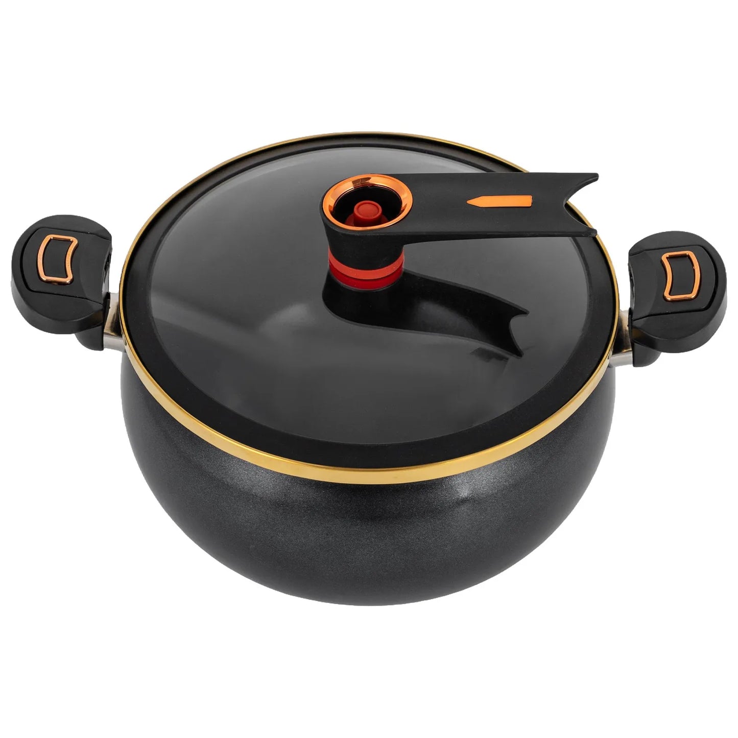 8.45Qt Black Non-Stick Micro Pressure Cooker