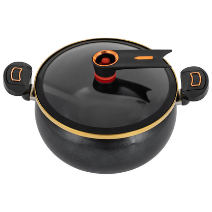 8.45Qt Black Non-Stick Micro Pressure Cooker