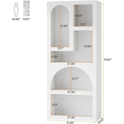 Tall Geometric Bookshelf