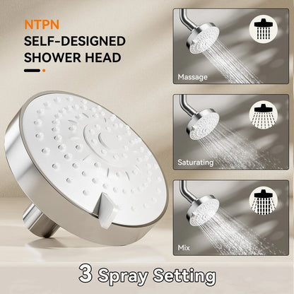 Double Shower Heads with Rod