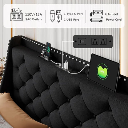Upholstered Platform Bed Frame