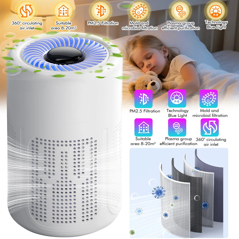 USB Air PurifierRemoves