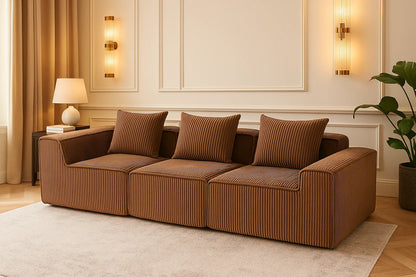Sectional boneless Couch withModern Sofa with  Upholstered Couches for Room