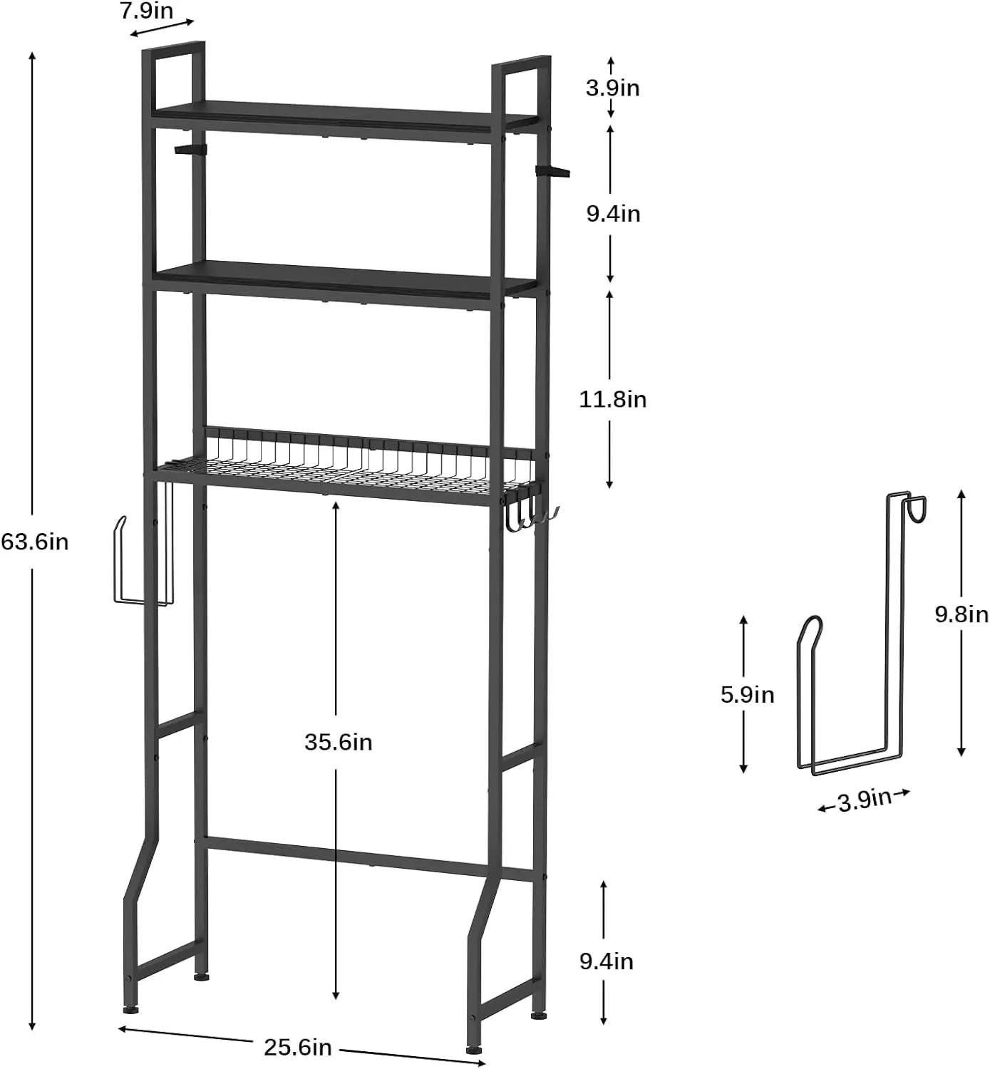 3-Tier Over Toilet Organizer