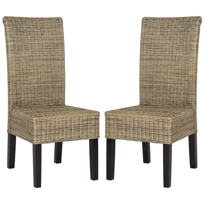 Grey Wicker Dining Chairs