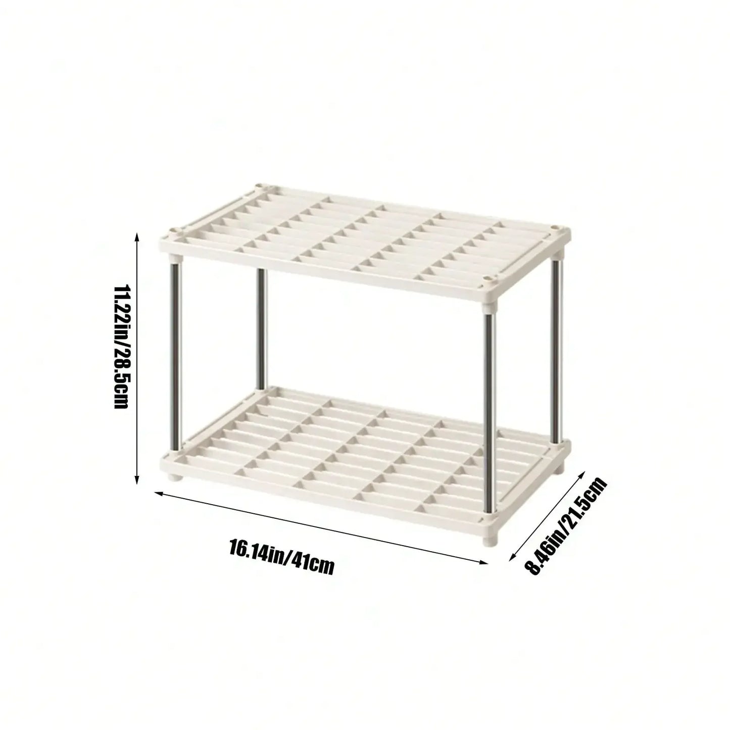 4-Tier Ventilated Shelf Organizer