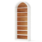 White Arched Bookcase