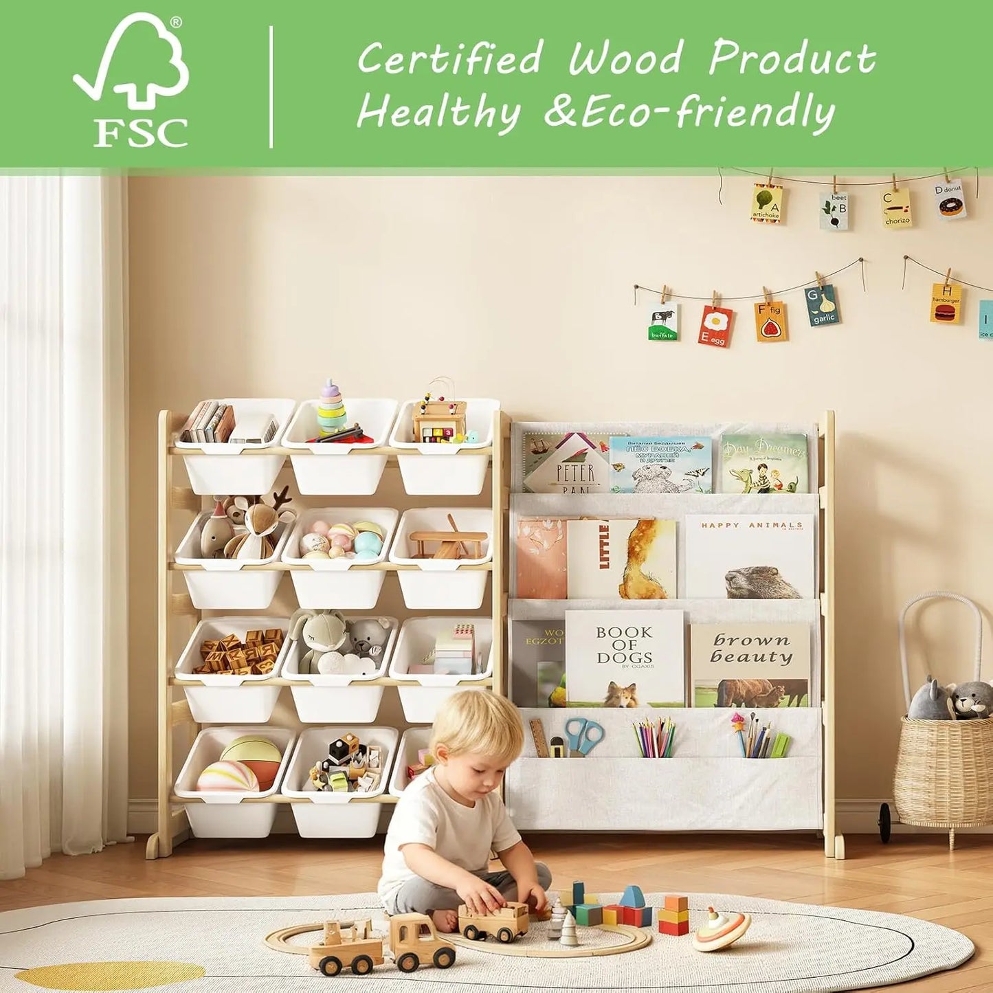 4-Tier Toy & Book Organizer