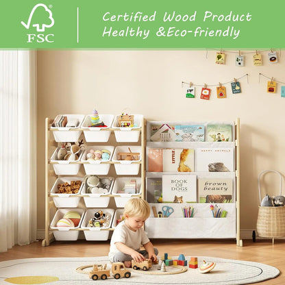 4-Tier Toy & Book Organizer