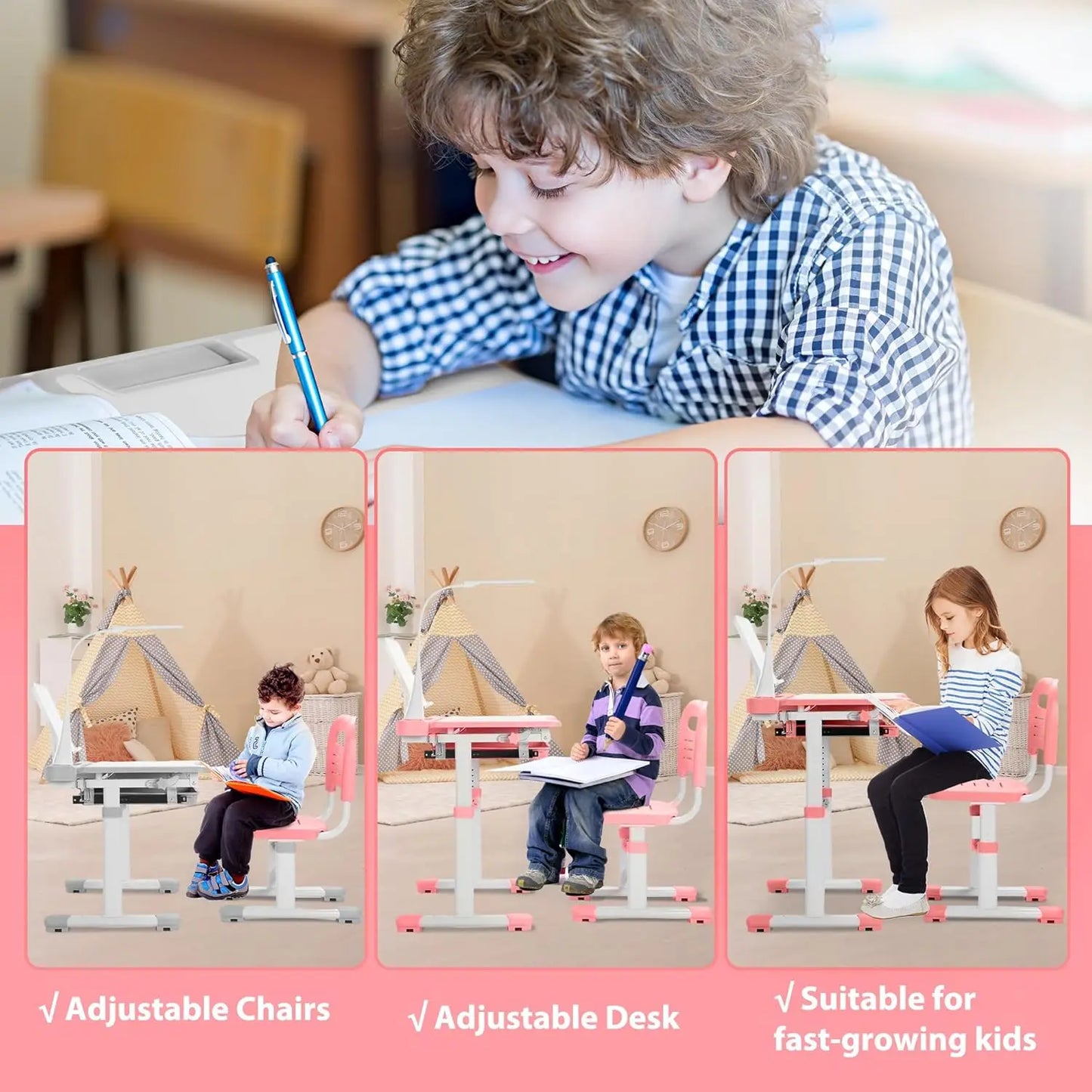 Kids Desk Chair Set