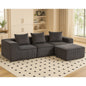 Sectional boneless Couch withModern Sofa with  Upholstered Couches for Room