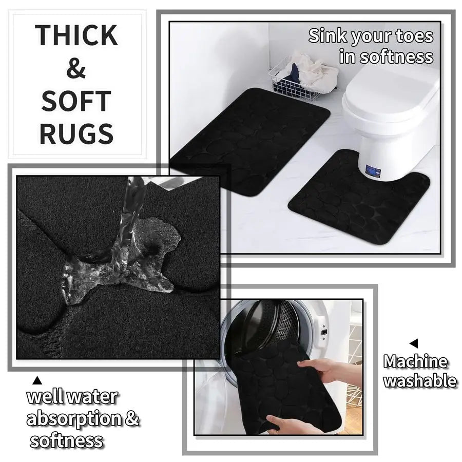 Black Bathroom Set