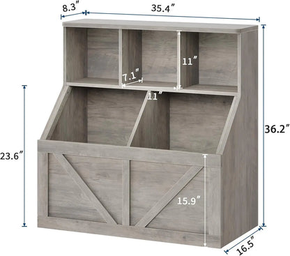Kids Bookshelf and Toy Storage
