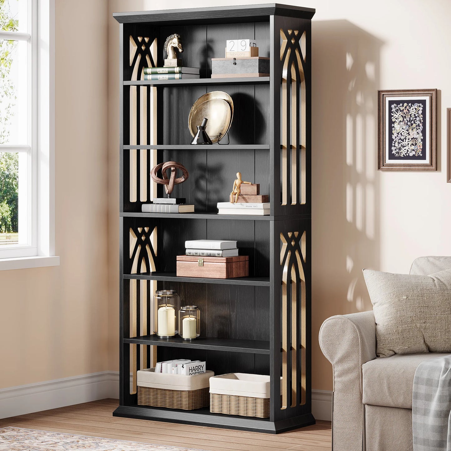 6-Tier Bookshelf