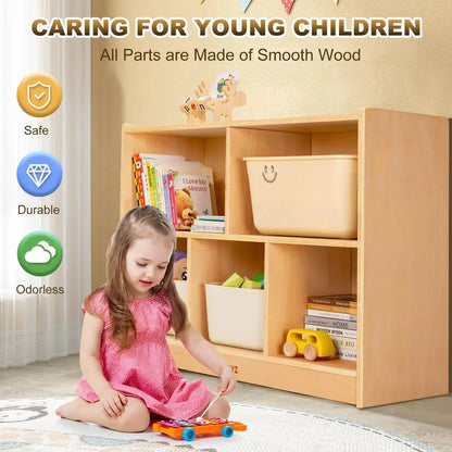 Wood Storage Shelf Organizer