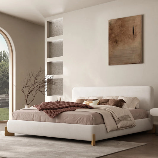 QueenSize Boucle Bed Frame