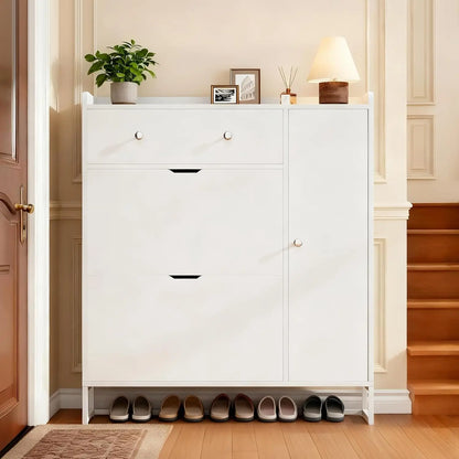 Wooden Shoe Storage Cabinet