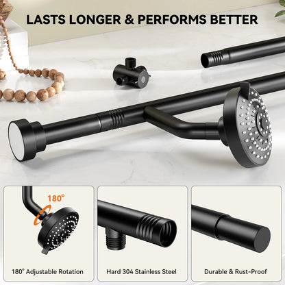 Double Shower Heads with Rod