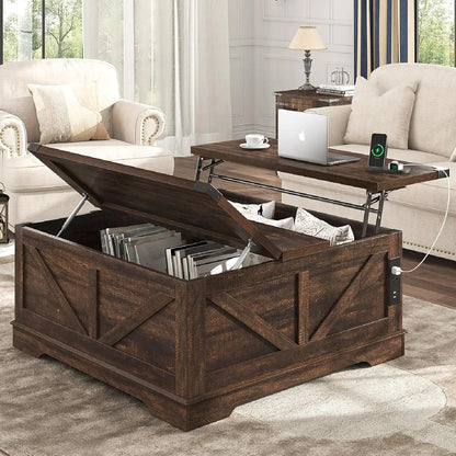 Large Farmhouse Lift Top Coffee Table