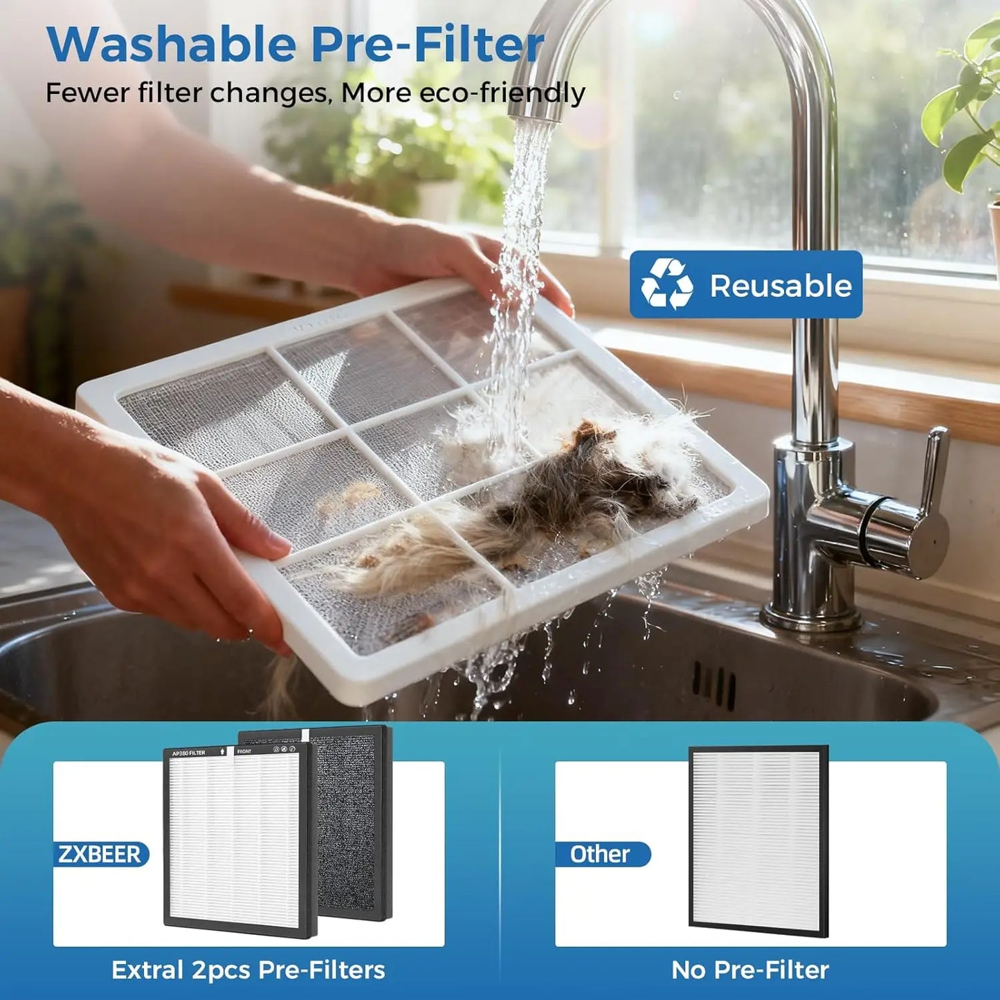 Large Room Air Purifier with  PM2.5 Sensor