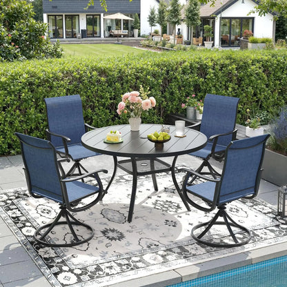 5 Pieces Outdoor Patio Dining Set