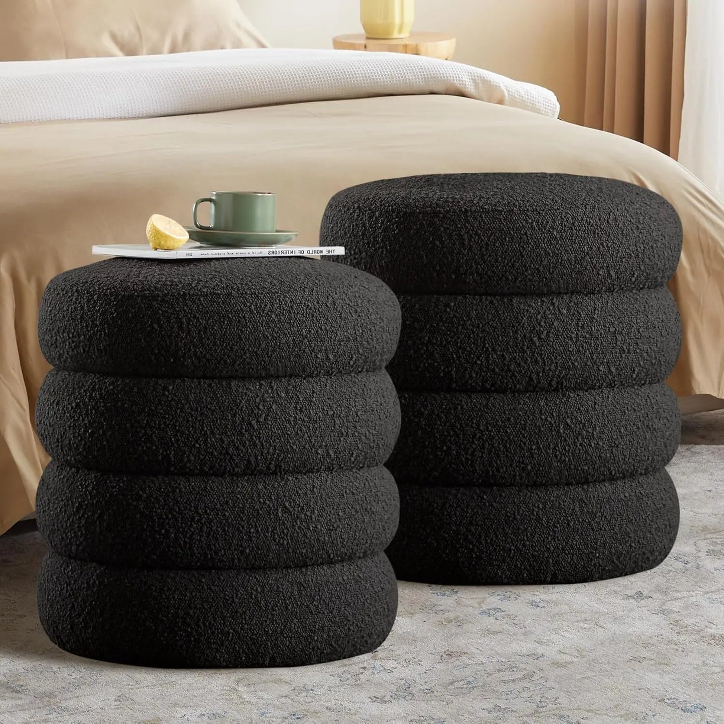 Modern Upholstered Vanity Stool