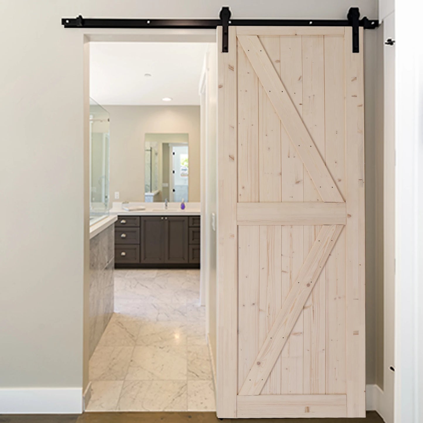 Unfinished Sliding Barn Door