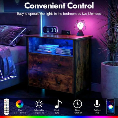 Large Wood Night Stand