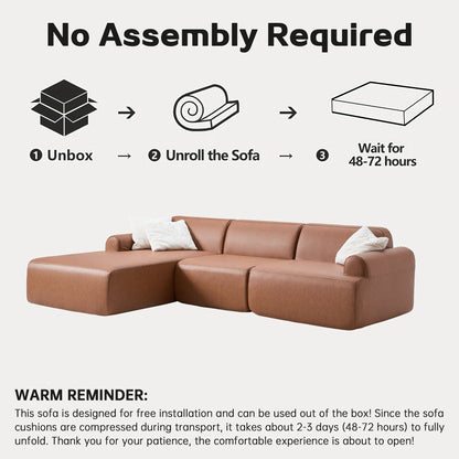 leather segmented sofa