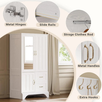 White Wooden Armoire