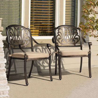 Outdoor Bistro Chairs Antique Bronze