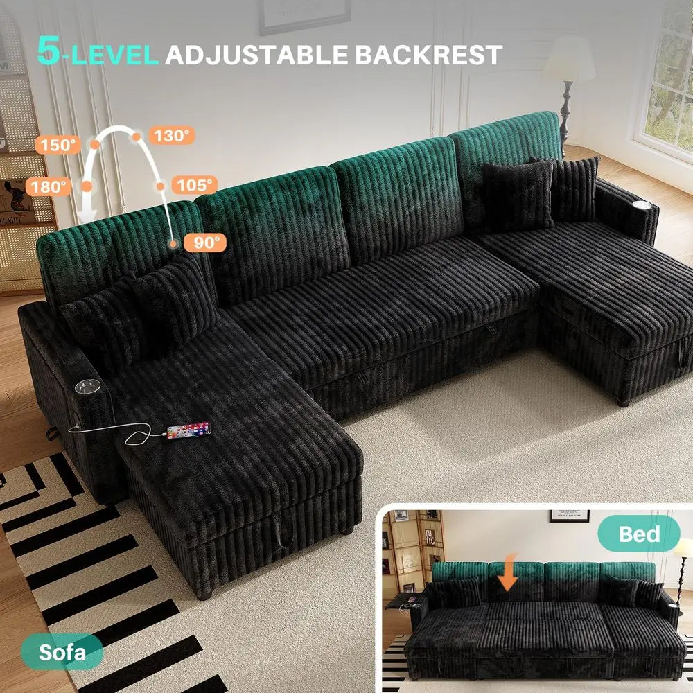 Convertible Corduroy Cloud Sofa