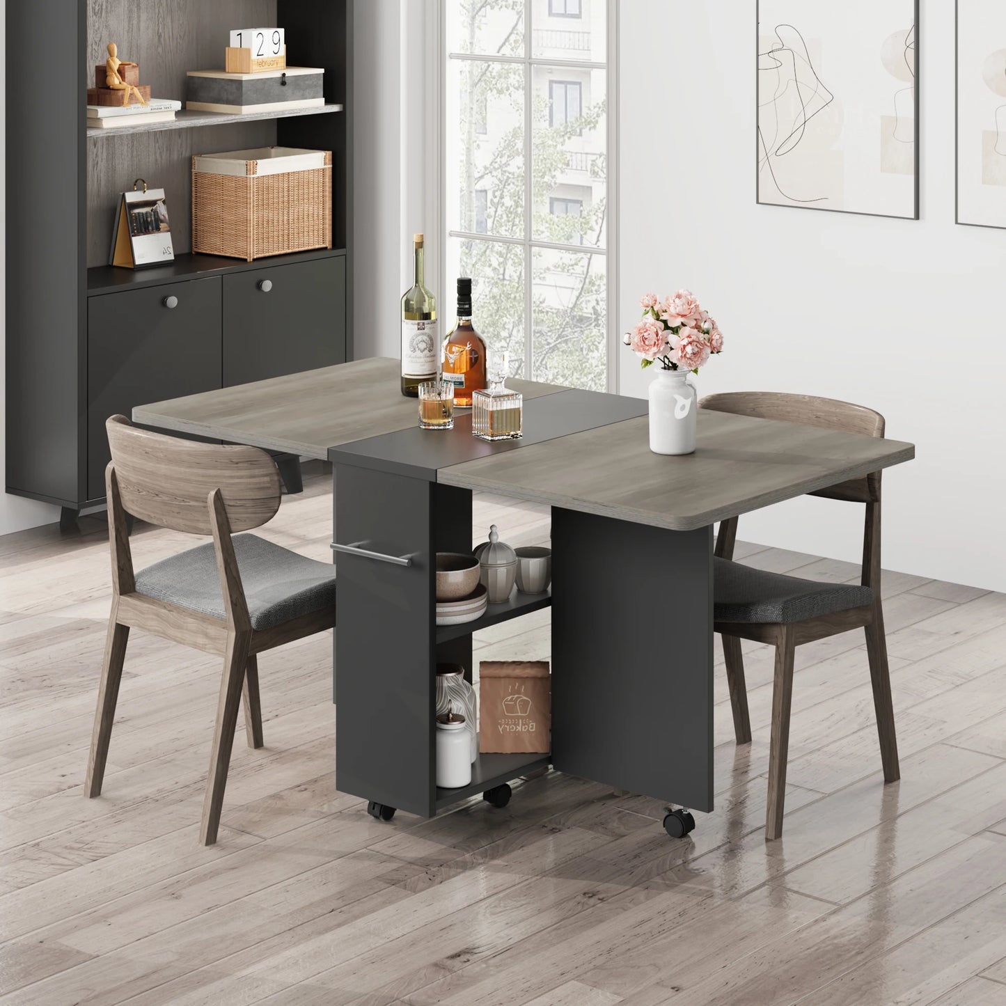 Space-Saving Folding Dining Table