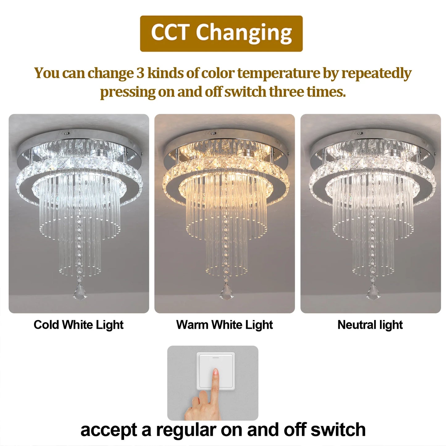 Drop Crystal Pendant Light