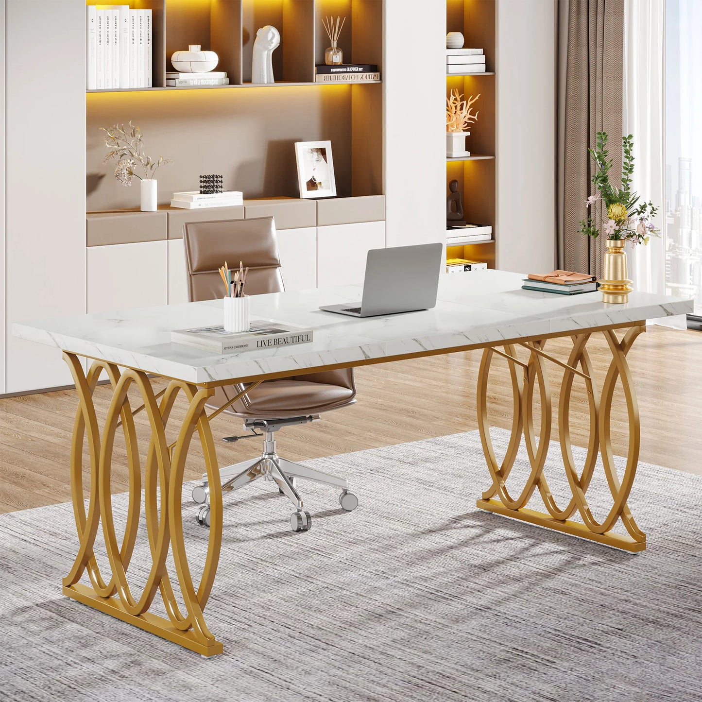 Wooden Computer Desk