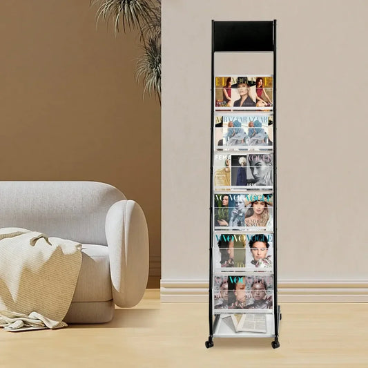 Rolling Magazine Rack